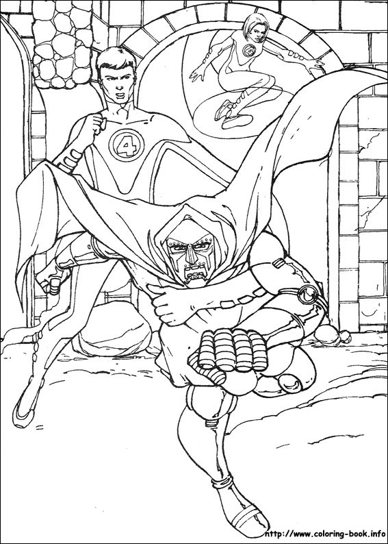 Fantastic Four coloring picture